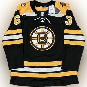 NWT Boston Bruins Brad Marchand Adidas NHL Hockey Jersey Size 42